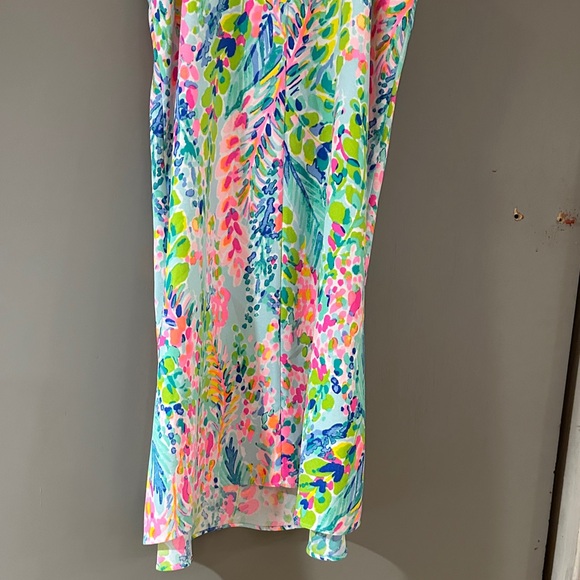 Lilly Pulitzer Pearl Soft Shift Dress – “Catch The Wave” Print Halter Mini - Picture 6 of 6